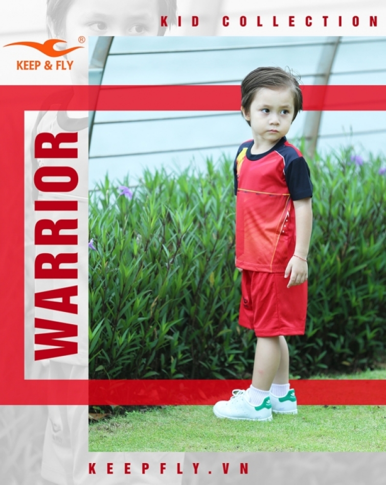 Bộ áo bóng đá Warrior Kid