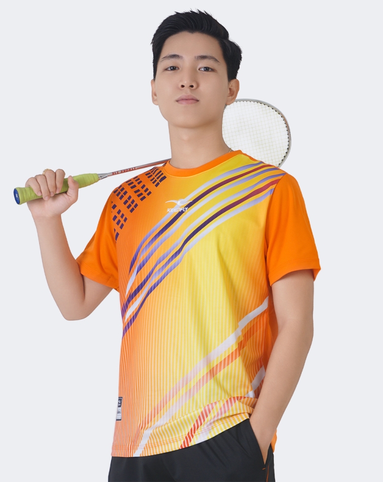 Áo cầu lông nam BA001 Cam